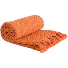 Striped Blankets Emma Barclay Honeycomb Blankets Orange