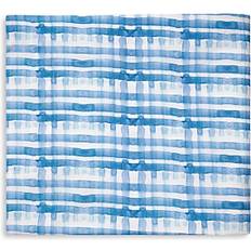 SFERRA Plaidino Flat Bed Sheet Blue