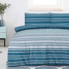 Stripes Duvet Covers Sleepdown Super King Duvet Cover Turquoise