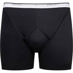 Herre Trusser Jockey Cotton Midway Brief Black * Kampagne *