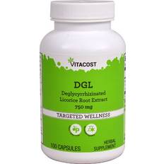 Vitacost DGL Deglycyrrhizinated Licorice Root Extract 750mg 100 pcs