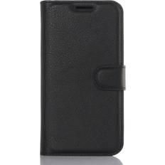 MAULUND Samsung Galaxy S7 Soft Pouch Læder Etui m. Pung Sort