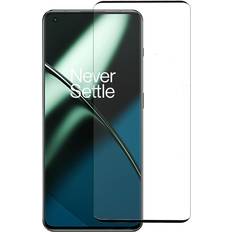 MAULUND OnePlus 11 10 Pro 9 Pro Arc Edge Hærdet Glas Skærmbeskyttelse Case Friendly Gennemsigtig m. Sort Kant