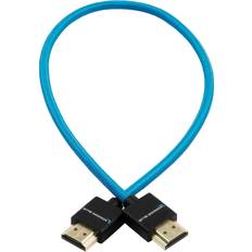 Cables Blue Thin HDMI to HDMI Braided Male Cable