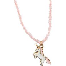 Enfant Colliers Great Pretenders Collier Perles Roses Licorne