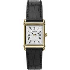 Michel Herbelin Unisex Wrist Watches Michel Herbelin Leather Gold Tone Case Roman Num Black