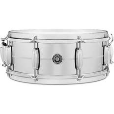 Silver Snare Drums Gretsch Drums Gretsch GB-4165S USA Brooklyn Chrome Over Steel Snare, 14x5.5in