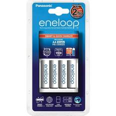 Panasonic Eneloop Oplader 4xAA genop.batterier