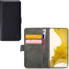 Samsung Galaxy S22 Lædercase til kreditkort i Sort