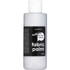 Silver Målardukar Fabric Paint 85 ml – sølvmetallic, dækkende tekstilfarve til mørkt stof