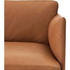Chaise sofa Sexleksaker Muuto Outline Sofa Chaise Longue Left Silk Leather Black Soffa