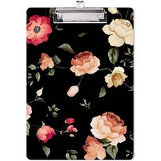 Black Clipboards & Display Stands Hongri Clipboard Fashion Design Letter Size Wooden Clipboards