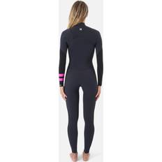 Hurley Womens Plus 4/3mm Chest Zip Full Wetsuit Black/Graphite