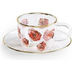 Verres Seletti Wasserglas Roses Taille Unique Rouge Verre