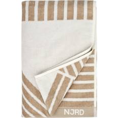 Beige Asciugamani NJRD Stripes Badezimmerhandtuch Beige (140x70cm)