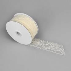 Galons et rubans en dentelle 2" Ivory Chantilly Lace Ribbon 25 Yards