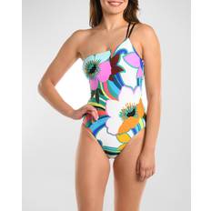 Nylon Swimsuits La Blanca Suncatcher One-Shoulder One-Piece Swimsuit MULTI