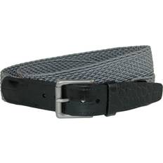 Hemp Accessories Hampton Stretch Belt with Croc Print Tabs