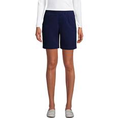 Lands' End Shorts Lands' End Women's Pull On 7IN Chino Shorts Deep Sea Navy Plus