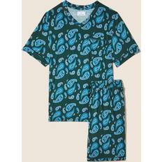 Paisley Ondergoed Cosabella Bella Printed Short Sleeve Pajama Set - Congo Paisley