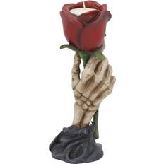 Résine Porte-bougies Nemesis Now Eternal Flame Romantic Skeleton Candle Holder