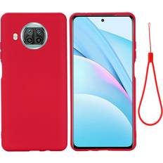 MAULUND Xiaomi Mi 10T Lite 5G Redmi Note 9 Pro 5G Silikone Bagside Cover Rød