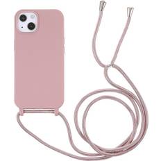 MAULUND iPhone 13 Fleksibelt Cover m. Snor Rosa