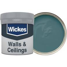 Wickes Vinyl Matt Emulsion Tester Pot Prussian No.841 Wall Paint, Ceiling Paint Green