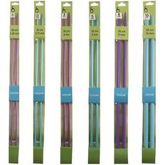 UK 10 (3.25 mm) Knitting Needles Pony 35cm coloured single pointed knitting needles 3.25mm 10.00mm