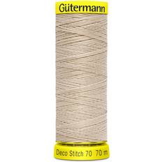 Beige Sytråd Gutermann Deco Stitch 722 mellanbeige