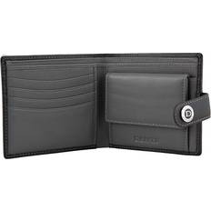 Dents Smooth Nappa Leather Billfold Wallet With Rfid Blocking In Black/slate One