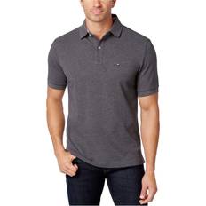 Tommy Hilfiger Men Polo Shirts Tommy Hilfiger Men's Big & Tall Classic-Fit Ivy Polo Grey Heather Grey Heather