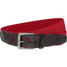 Hemp Accessories Hampton Stretch Belt with Croc Print Tabs