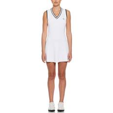 Golf - White Dresses Original Penguin Womens Essential Performance Dress in Bright White, Medium, Polyester/Recycled Polyester/Elastane Bright White