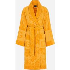 Men - Yellow Robes Dolce & Gabbana Men's Jacquard Logo Bath Robe Yellow Yellow