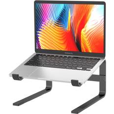 Talk Works TALK WORKS Ergonomic Laptop Stand for Desk Universal Compatibility Computer Monitor Riser Stand Pedestal for Desktop w/ Padded Silicone Grip