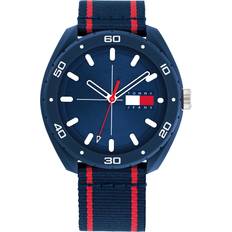 Nylon - Unisex Armbåndsure Tommy Hilfiger TJ Casual with Blue Nylon Blue ONE SIZE