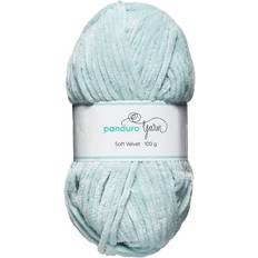 Velvet garn Panduro Garn Velvet 100 g lysegrøn