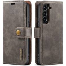 DG.Ming 2-in-1 Magnet Wallet Samsung Galaxy S22 Brown