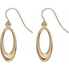 Elements Beginnings open oval earrings gold