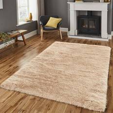 Shaggy Rugs UK 160 Fluffy Pile Beige cm