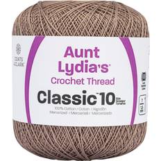 Crochet Threads Yarn Aunt Lydia s Classic Crochet Thread Size 10-Taupe Clair