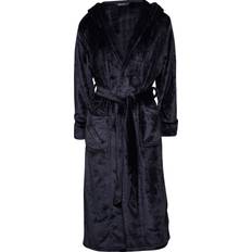 Long Robe With Hood - Black