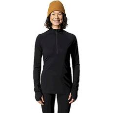 Houdini Women Clothing Houdini Sportswear Desoli Light Half Zip Merino base layer Women's True Black