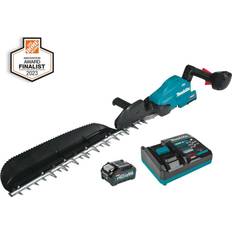 Makita Battery Hedge Trimmers Makita XGT 40V max Brushless Cordless 24 in. Single-Sided Hedge Trimmer 4.0Ah