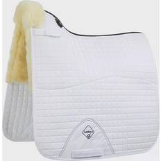 LeMieux Merino+ Dressage Square Half Lined - White/Natural
