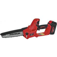 Chainsaws Prorun PRORUN 20V 7 in. Brushless Cordless Mini Chainsaw with 4.0 Ah Battery and Charger, PMCS120