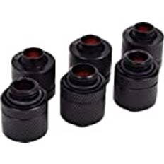 Computer Cooling AlphaCool HF 13/10 Screw-On Nozzle G1/4 Deep Black Sixpack