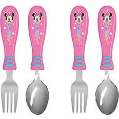 Baby Dinnerware Zak Designs Disney Minnie Kid Flatware Set with Fun Character