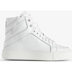 Zadig & Voltaire Zv1747 High Flash Hightop Platform Trainers White